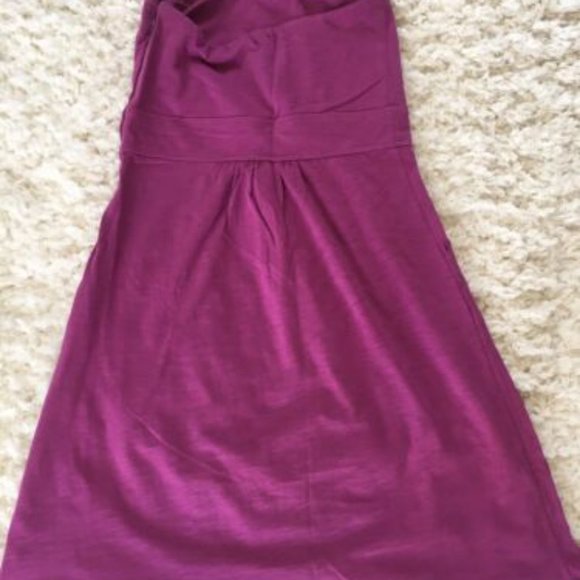 Banana Republic Size 0 Fuchsia Strapless Dress - Picture 6 of 8